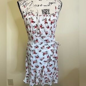 J FOR JUSTIFY SPAGHETTI STRAP FLORAL DRESS SZ L (juniors)